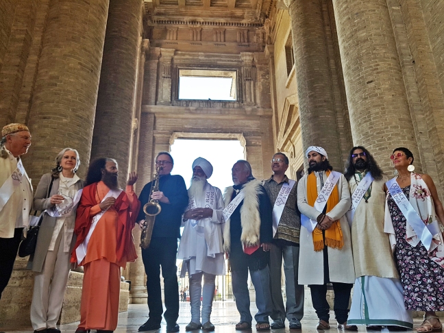 Mohanji as a peace activist in Assisi, Italy